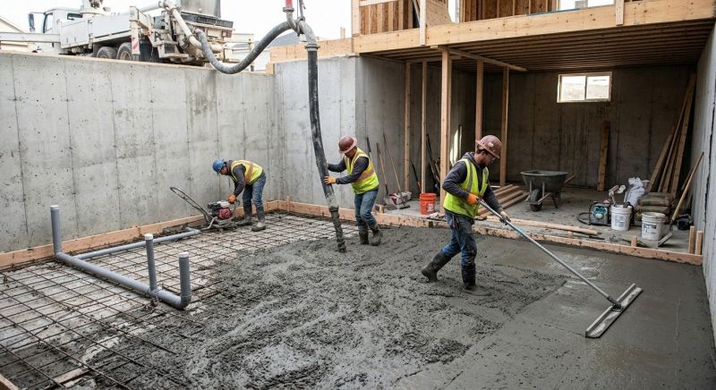 Basement Concrete Installation in Gregory, MI