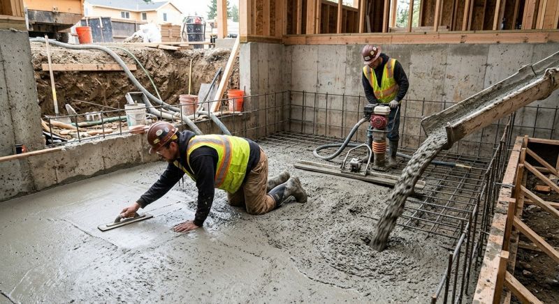 Basement Concrete Installation in Wixom, MI