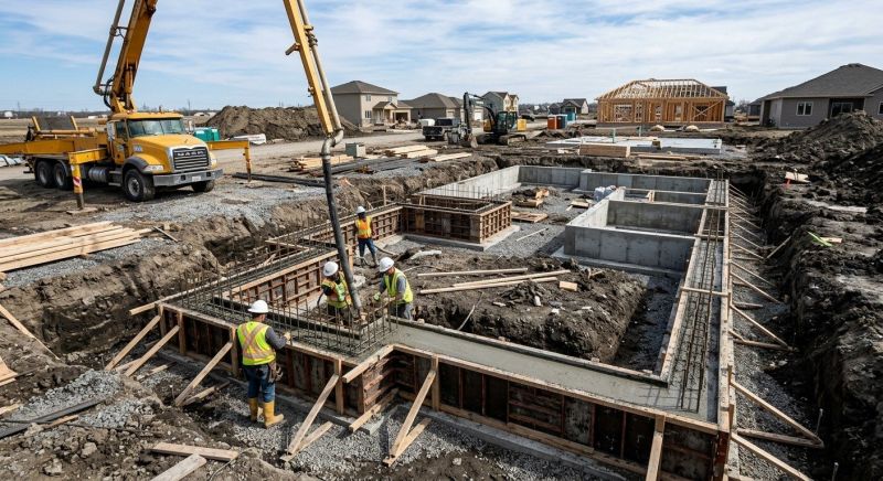 Concrete Foundation Installation in South Lyon, MI
