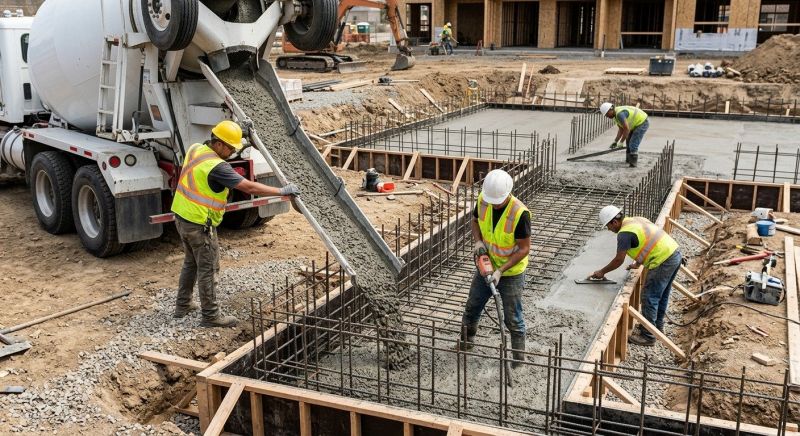 Concrete Foundation Pouring in Livingston County, MI
