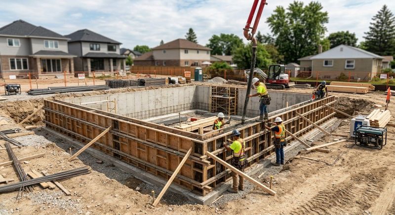 Foundation Construction in Highland, MI