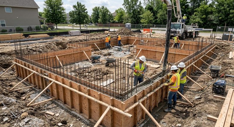 Foundation Construction in Walled Lake, MI