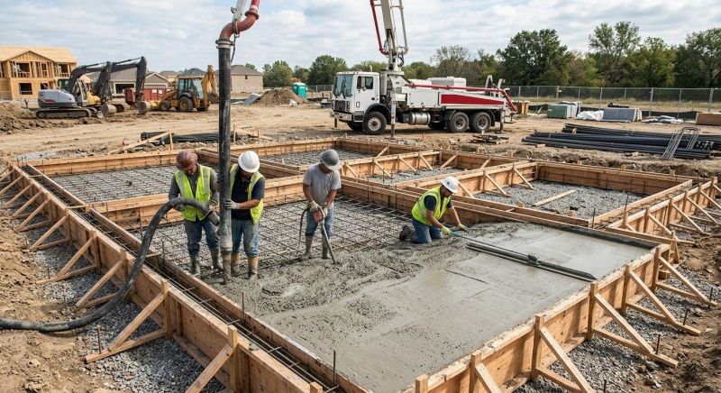 Foundation Pouring in Livingston County, MI