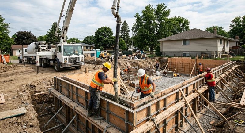 Foundation Wall Pouring in Dexter, MI