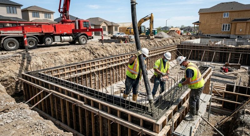 Foundation Wall Pouring in South Lyon, MI