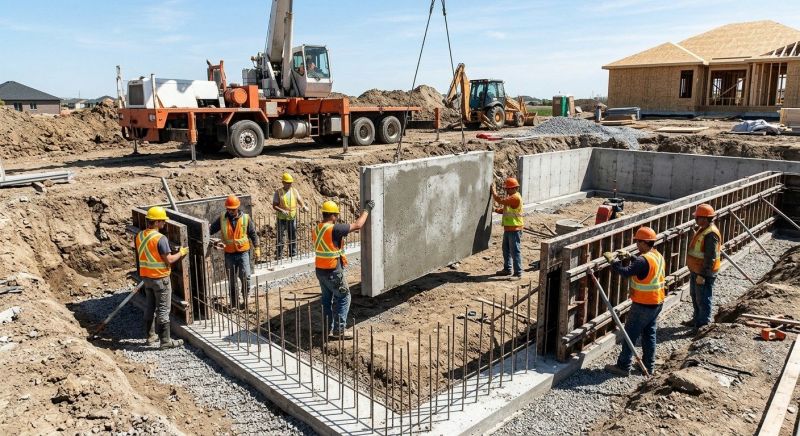 Foundation Wall Pouring in Swartz Creek, MI